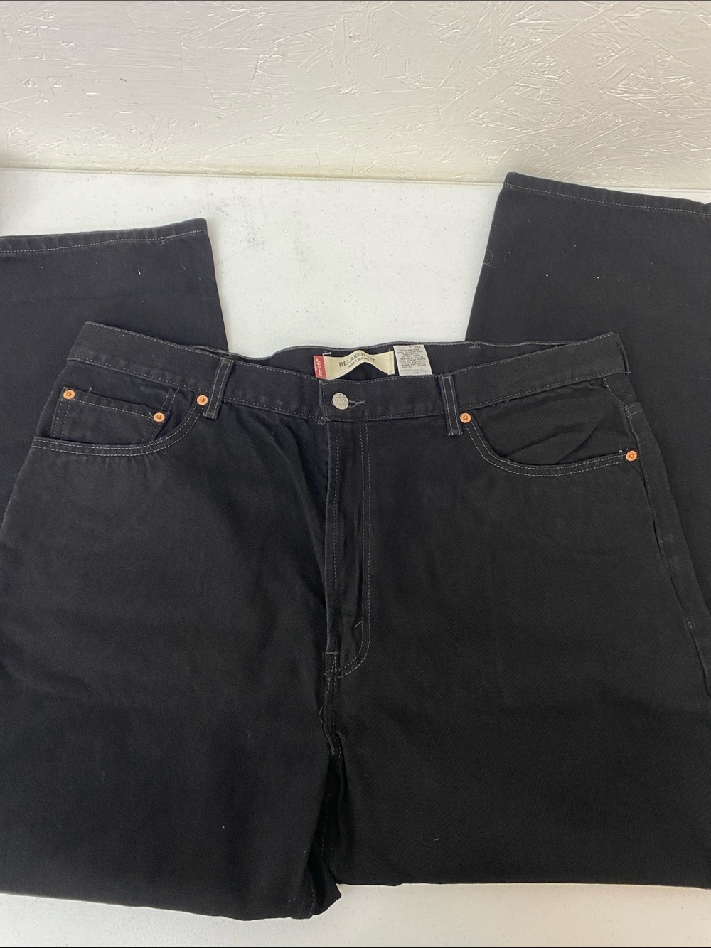 Men's Black Straight-Leg Jeans Levi’s size  42x30 NEW